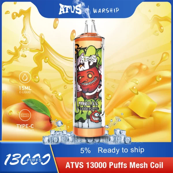Atvs 13000 Puffs 5% Vapes desechables recargables con bajo contenido de nicotina Compra a granel al por mayor - BeerVape - 8
