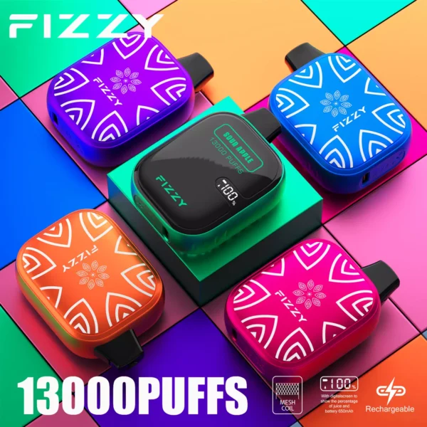 Fizzy Boom 13000 Puffs 2% 5% Genopladelige engangsvapes med lav nikotinindhold Pen Bulk Køb Engros - BeerVape - 1