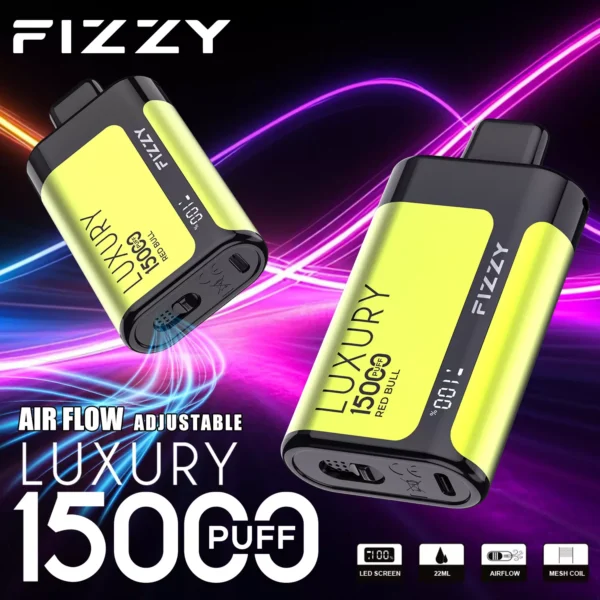 Fizzy Luxury 15000 Puffs 2% 5% Перезаряжаемые одноразовые вейпы-ручки с низким содержанием никотина, оптовая покупка оптом - BeerVape - 4