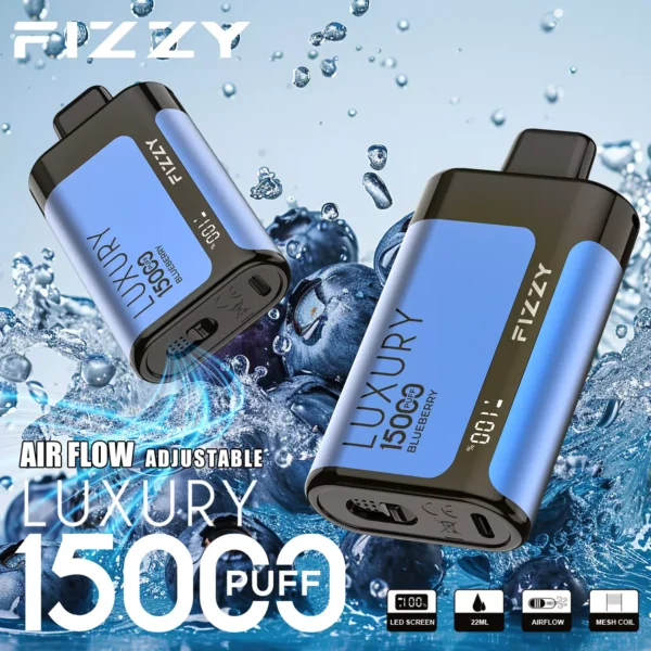 Fizzy Luxury 15000 Puffs 2% 5% Перезаряжаемые одноразовые вейпы-ручки с низким содержанием никотина, оптовая покупка оптом - BeerVape - 6