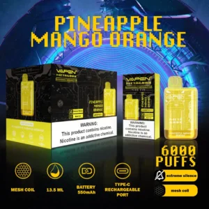 VAPEN Meta 6000 Puffs 2% 5% Låg nikotinhalt, uppladdningsbara engångsvapes Penna Bulk Köp Partihandel - BeerVape - 12