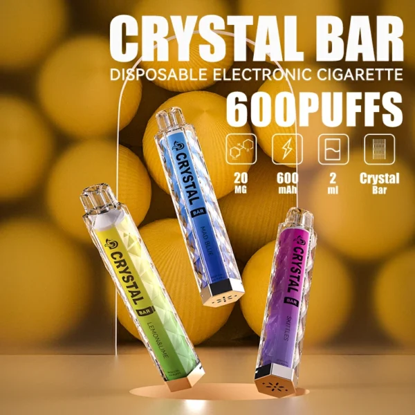 MYDE Crystal Bar 600 Puffs 2% Vapes desechables con bajo contenido de nicotina Pluma Compra a granel al por mayor - BeerVape - 1