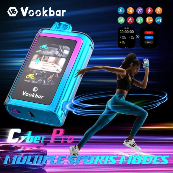 Vookbar Cyber ​​Pro 30000 Puffs Dual Mesh Touch Screen 0% 2% 3% 5% Genopladelige engangsvapes med lav nikotinindhold Pen Bulk Køb Engros - BeerVape - 12