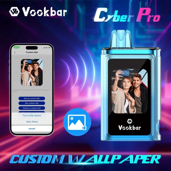 Vookbar Cyber ​​Pro 30000 Puffs Dual Mesh Touch Screen 0% 2% 3% 5% Genopladelige engangsvapes med lav nikotinindhold Pen Bulk Køb Engros - BeerVape - 11