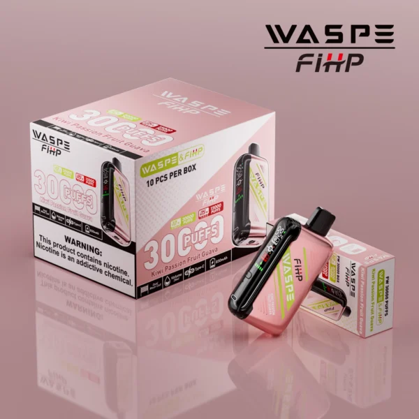 WASPE FIHP 30000 Puffs Dual Mesh 0% 2% 5% LED Display Low Nicotine Rechargeable Disposable Vapes Pen Bulk Buy Wholesale - BeerVape - 5