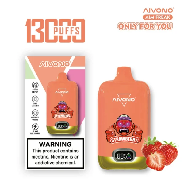 AIVONO AIM FREAK 13000 Puffs Digital Screen 0% 2% 3% 5% Nikotynowy akumulator Jednorazowy długopis Vapes Kup hurtowo - BeerVape - 8