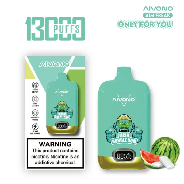 AIVONO AIM FREAK 13000 Puffs Digital Screen 0% 2% 3% 5% Nikotynowy akumulator Jednorazowy długopis Vapes Kup hurtowo - BeerVape - 10