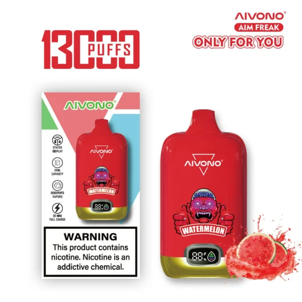 AIVONO AIM FREAK 13000 Puffs Digital Screen 0% 2% 3% 5% Nikotynowy akumulator Jednorazowy długopis Vapes Kup hurtowo - BeerVape - 2
