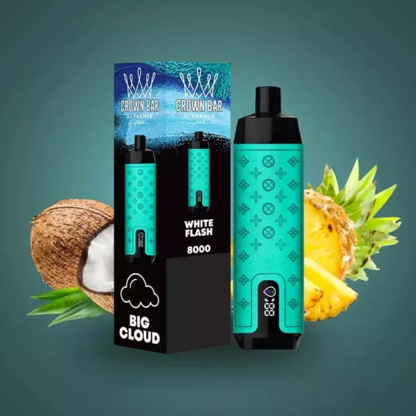 Al Fakher Crown Bar Pro 8000 Puffs LED Display Screen Low Nicotine Rechargeable Disposable Vapes Pen Bulk Buy Wholesale - European Warehouse Stock - BeerVape - 3