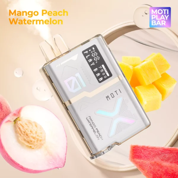 MOTI Play Bar 7500 Puffs Crystal Digital Screen 5% Genopladelig engangsvapes med lav nikotinindhold Pen Bulk Køb Engros - BeerVape - 11