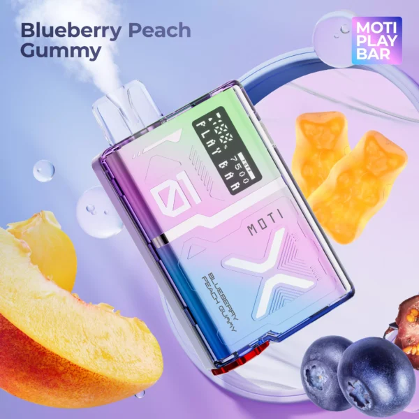 MOTI Play Bar 7500 Puffs Crystal Digital Screen 5% Genopladelig engangsvapes med lav nikotinindhold Pen Bulk Køb Engros - BeerVape - 6