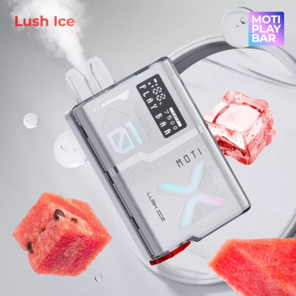 MOTI Play Bar 7500 Puffs Crystal Digital Screen 5% Genopladelig engangsvapes med lav nikotinindhold Pen Bulk Køb Engros - BeerVape - 9