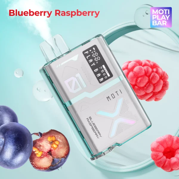 MOTI Play Bar 7500 Puffs Crystal Digital Screen 5% Genopladelig engangsvapes med lav nikotinindhold Pen Bulk Køb Engros - BeerVape - 10